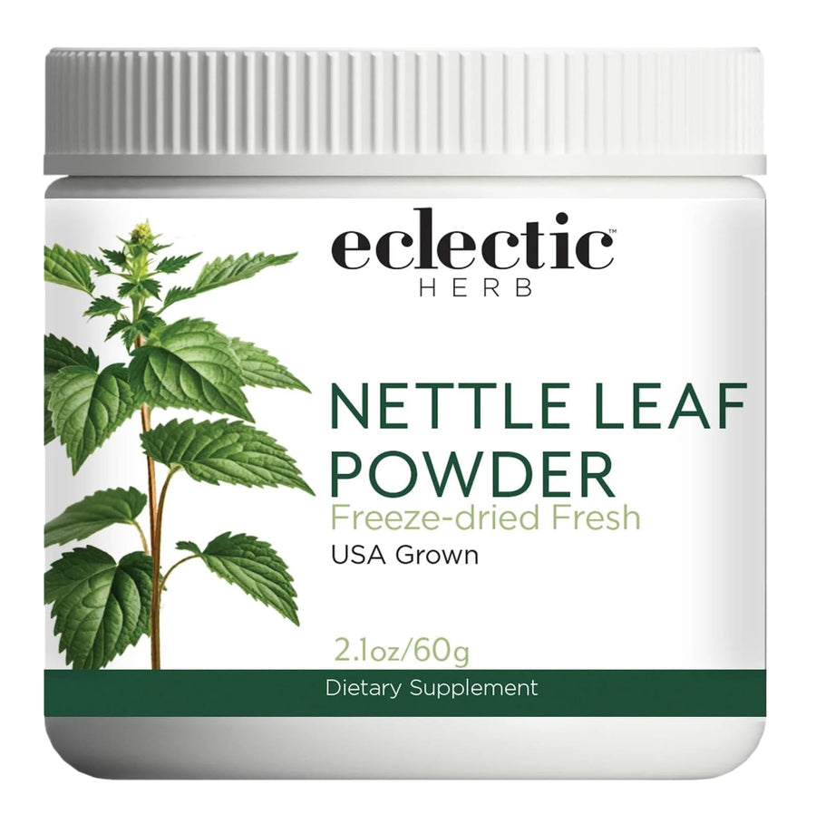Eclectic Institute Raw Fresh Freeze-Dried Nettle Leaf Whole Food Powder | 2.1 oz (60 g)