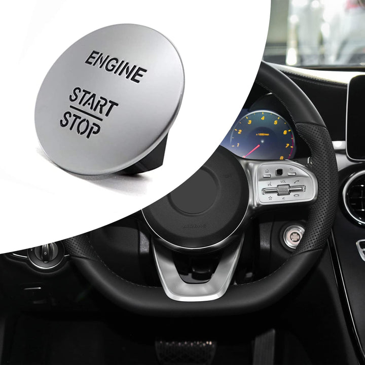 Keyless Engine Go Start Stop Push Button, Keyless easy Push Ignition Switch Compatible with Mercedes-Benz ML,GL,R,S,E,C Class 2215450714,CL550,ML350,GLK350,E350,S550,B180,C180,C200,C300,E200, I