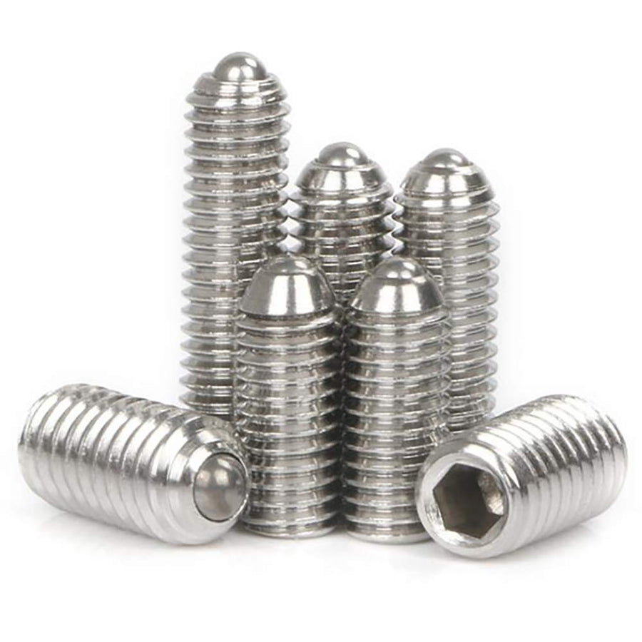 M4 x 16mm Stainless Steel Hex Socket Spring Ball Point Grub Screws 20pcs
