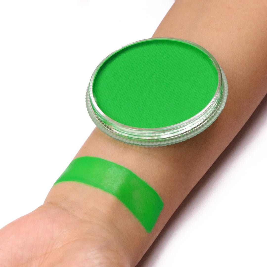Neon Green Face Paint,Glow in The Dark Body Paint,Fluorescent Single Color Water Activated Eyeliner,1.05oz,Neon Green/UV Green
