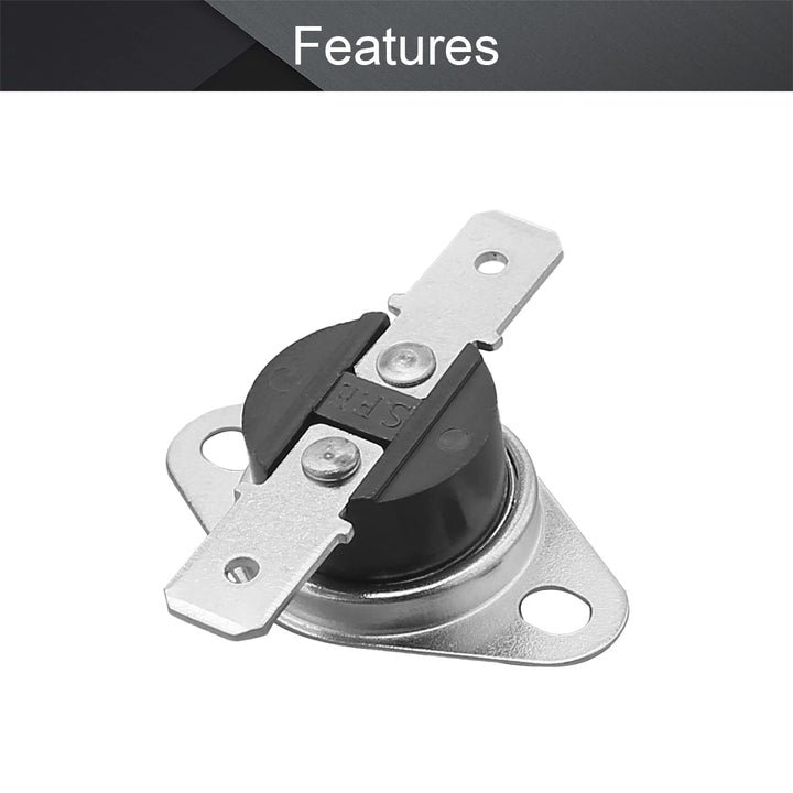 5Pcs KSD301 Thermostat 70°C/158°F Normally Closed N.C Snap Disc Limit Temperature Control Switch Microwave Thermostat Thermal