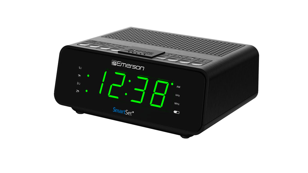 SmartSet Dual Alarm Clock Radio with AM/FM Radio, Dimmer, Sleep Timer and .9 LED Display, CKS1900