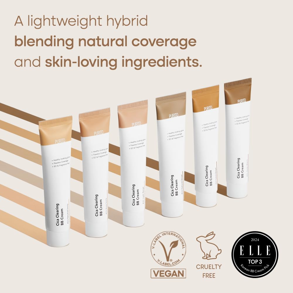 Cica Clearing BB Cream #15 Rose Ivory 1 fl.oz / 30ml, Vegan bb cream, foundation, cruelty free
