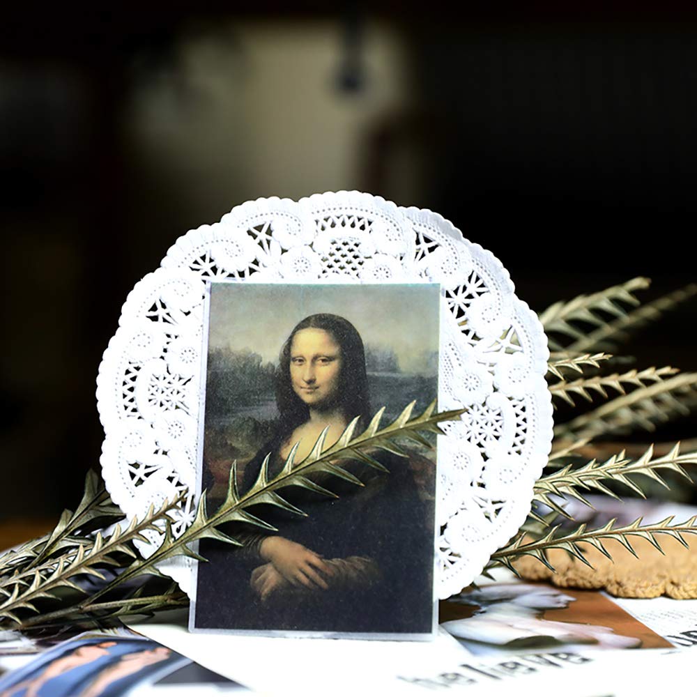 60PCS DIY Decoration Transparent Sulfuric Paper Museum Stickers for Scrapbook Decoration Junk Journaling