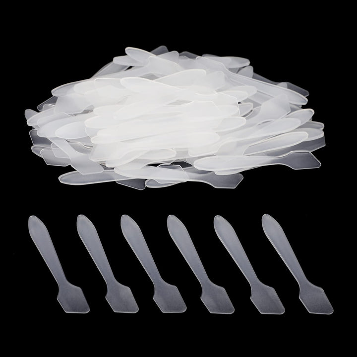 100 PCS Disposable Makeup Frosted Tip Spatula Cosmetic Mask Spatula for Mixing and Sampling, 3.2' x 0.6' Facial Mask Stick