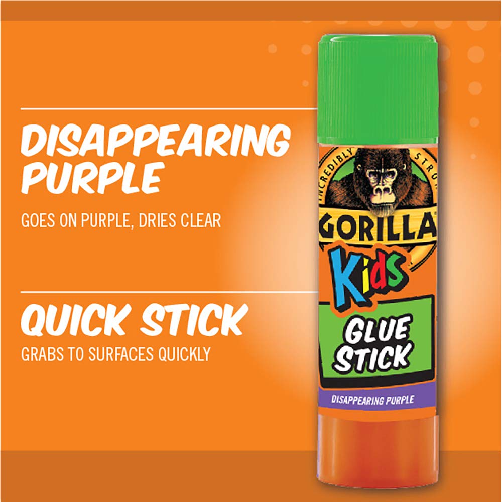Kids Disappearing Purple Glue Sticks, Two 6 Gram Sticks, (Pack of 1)