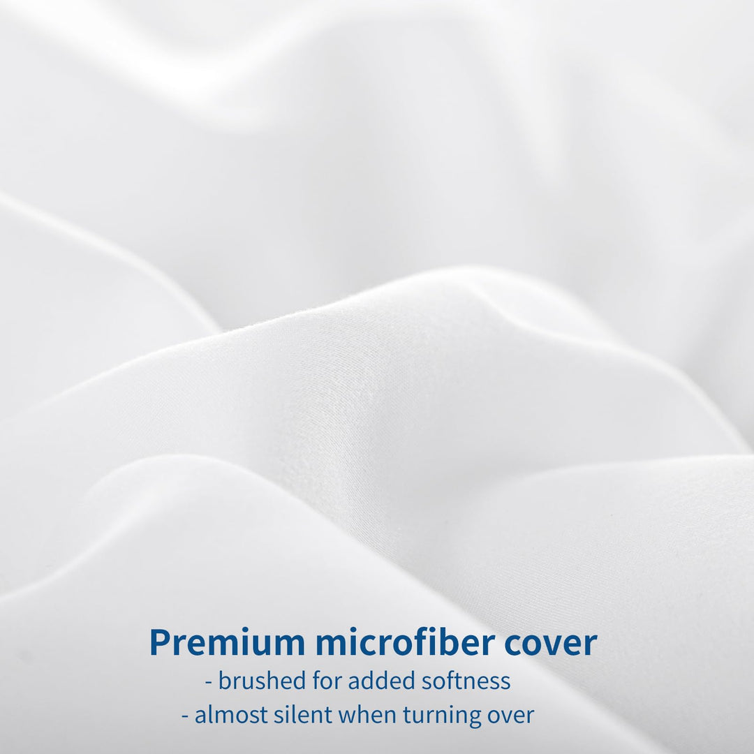 Fluffy Duvet Insert King - Lightweight Cooling Bedding Comforter King Size White, Soft Down Alternative Medium Warm Duvet Hotel with Corner Tabs, 102x90, Machine Washable