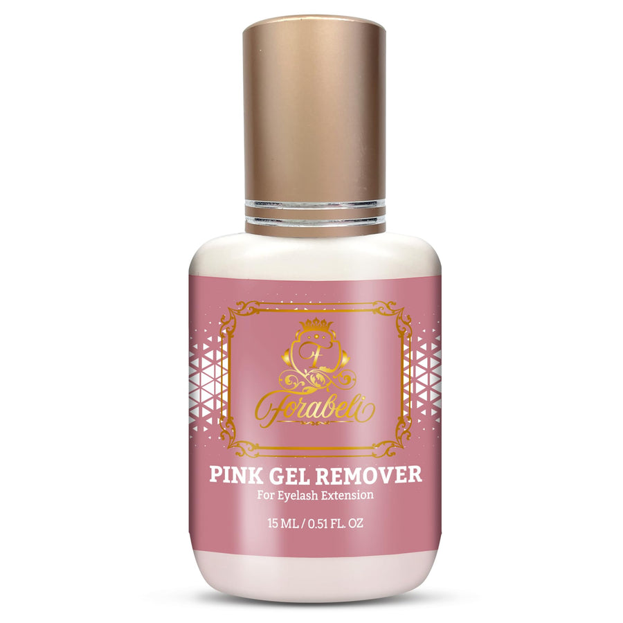 Pink Gel Lash Remover for Eyelash Extensions, 15ml, Safe and Gentle Formula, Easy to Apply, Versatile and Efficient