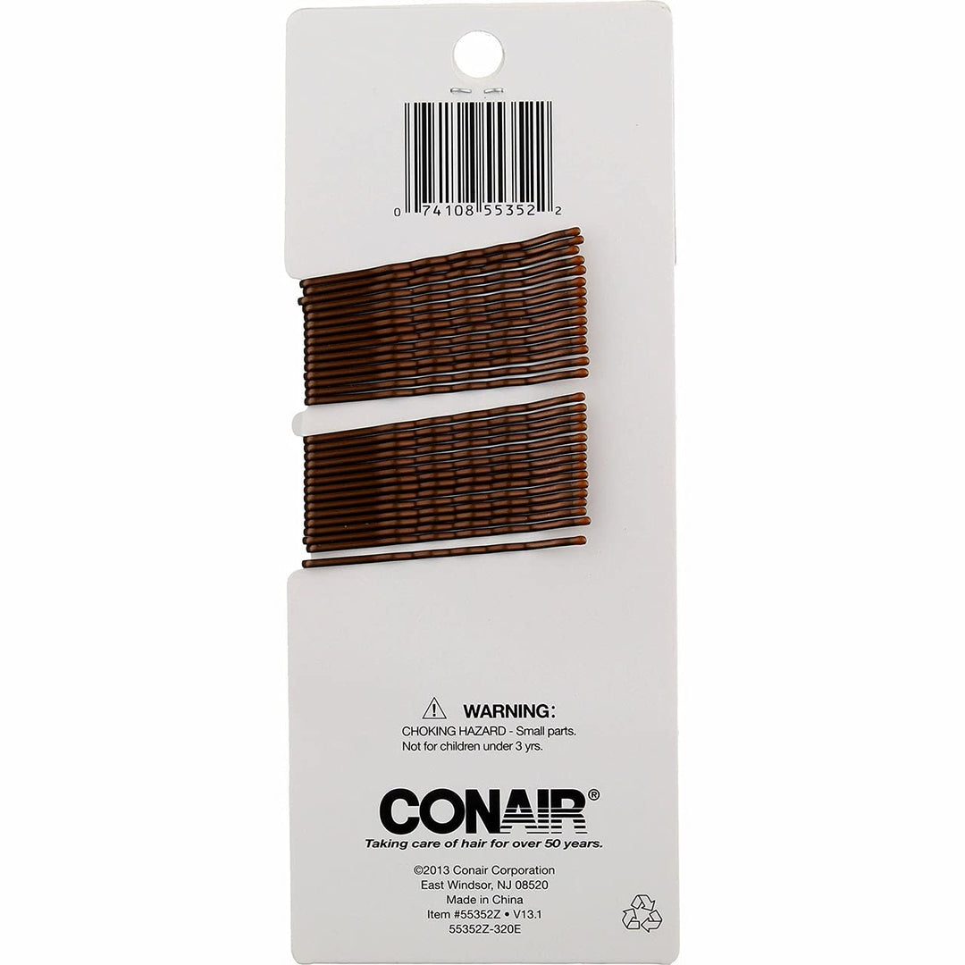 Color Match Bobby Pins, Brunette, 1-Pack of 90-Pieces