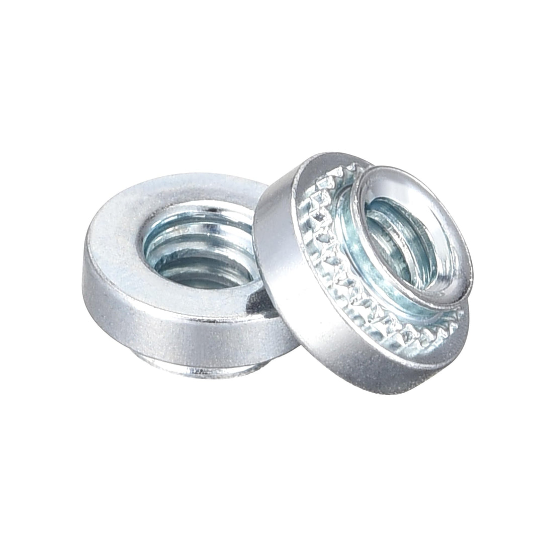 Self -Clinching Nuts,#6-32 x 0.1-Inch Carbon Steel with Zinc Plating Rivet Nut Round Head Steel Metal Sheet Mounting Hardware Fastener 50pcs