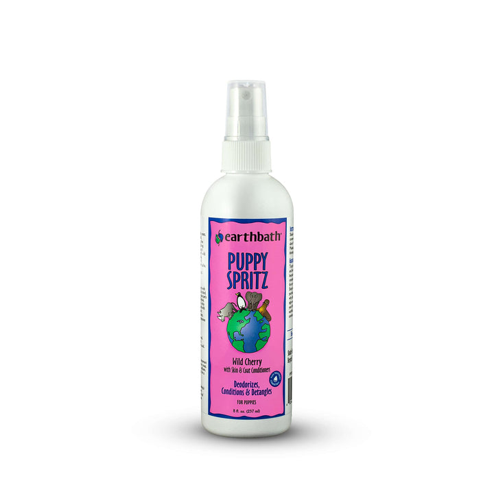, Wild Cherry 3-in-1 Puppy Deodorizing Spritz - Dog Odor Eliminator for Strong Odor, Cruelty-Free Dog Cologne, Dog Wash Spray, Made in USA, Dog Bathing Supplies - 8 Oz (1 Pack)