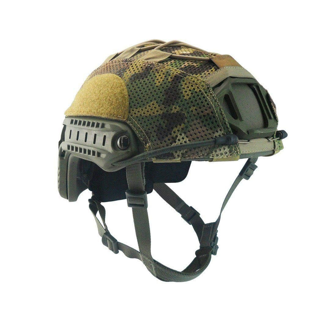 Multicam Mesh Helmet Cover for Ops-Core Fast Carbon Bump and XP Helmets (Black, Large)