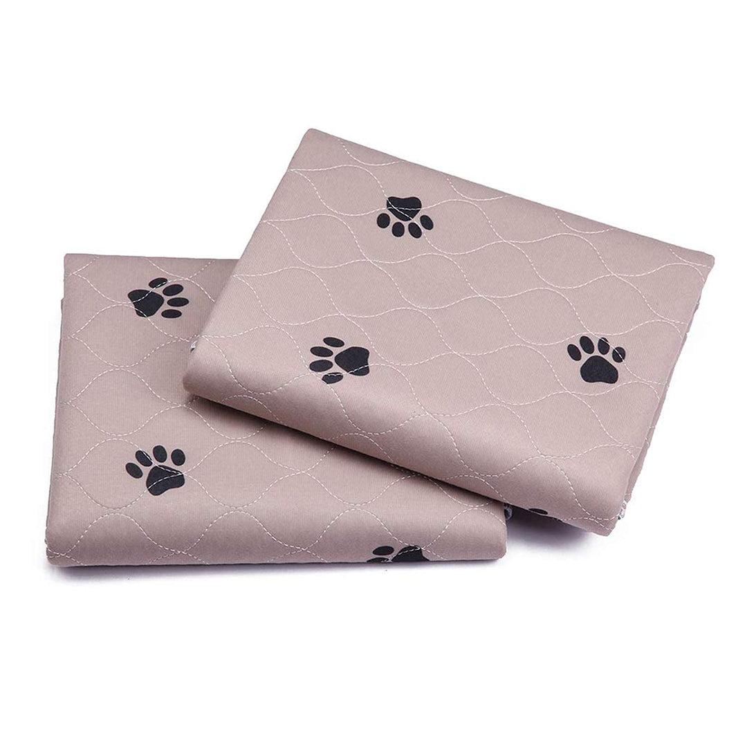 Washable Dog Pee Pads with Puppy Grooming Gloves,Puppy Pads,Reusable Pet Training Pads,Large ,Waterproof Pet Pads for Dog Bed Mat,Super Absorbing Whelping Pads,41x41 Inch (Pack of 2)