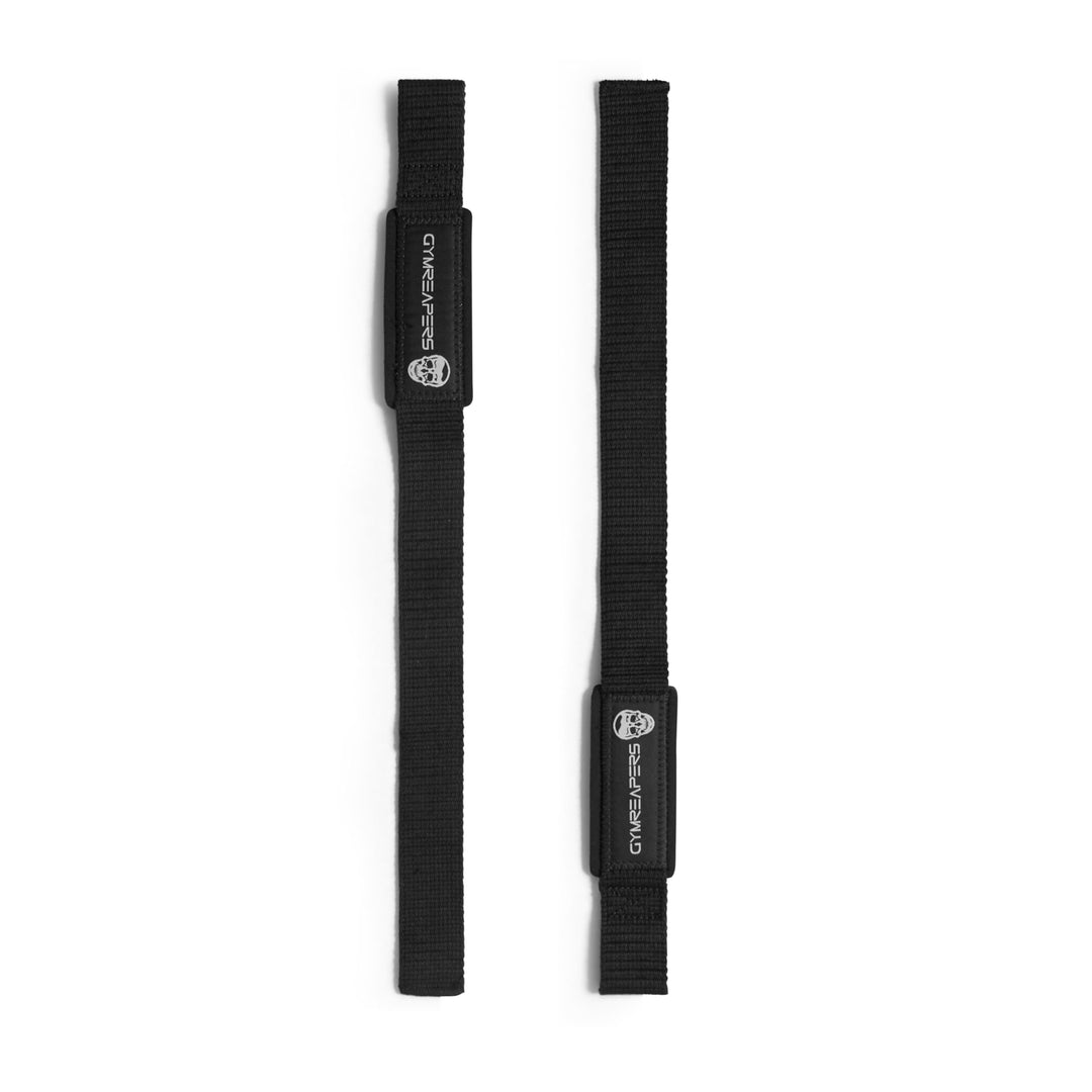 Lifting Wrist Straps for Weightlifting, Bodybuilding, Powerlifting, Strength Training, & Deadlifts - Padded Neoprene with 18 Cotton (Black)
