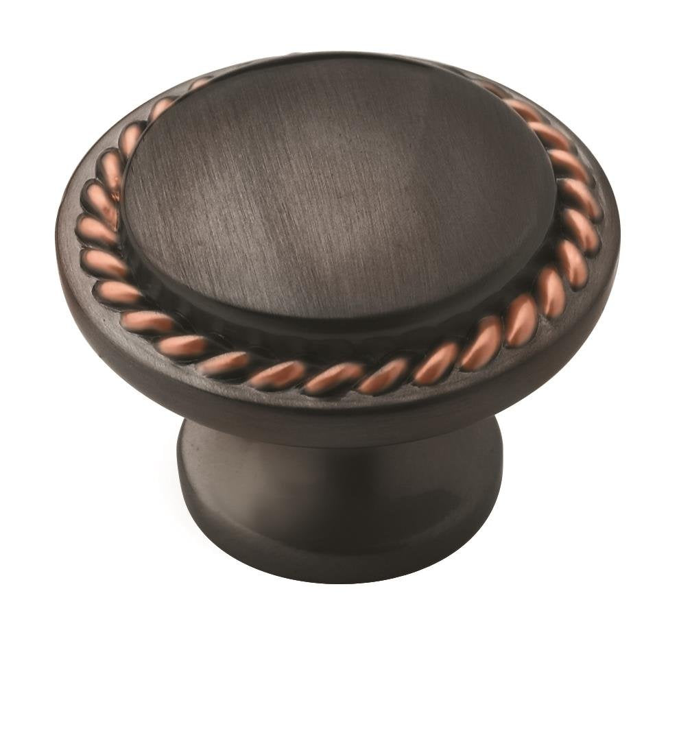 | Cabinet Knob | Oil Rubbed Bronze | 1-3/16 inch (30 mm) Diameter | Everyday Heritage | 1 Pack | Drawer Knob | Cabinet Hardware