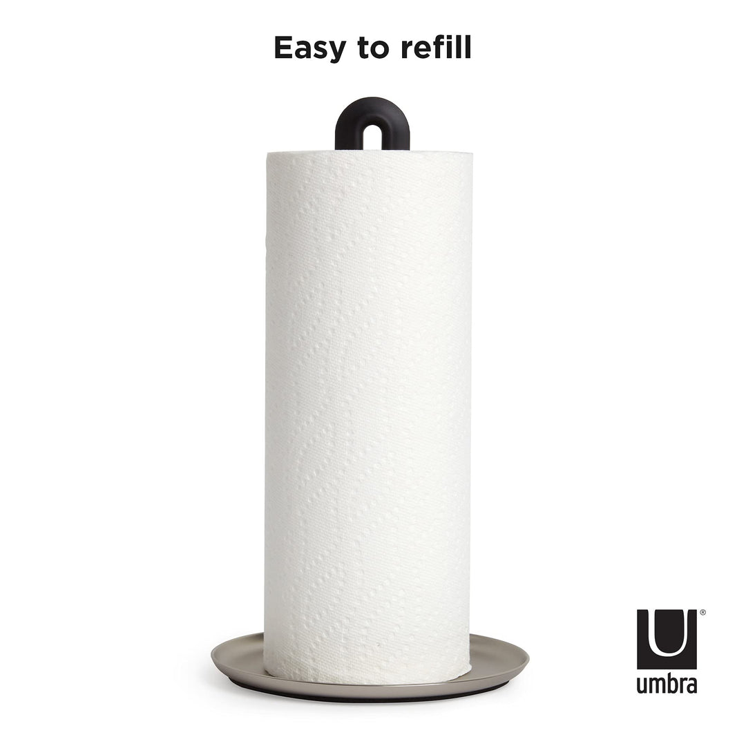 1005264-047 Keyhole Paper Towel Holder,Black/Nickel