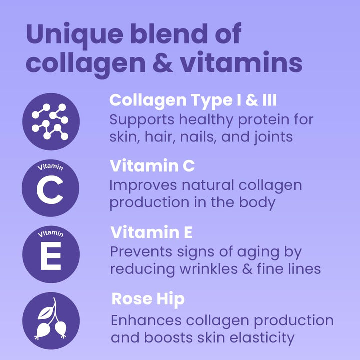 Collagen Pills with Vitamin C, E - for Hair, Skin, Nails, Joint Health, Reduce Wrinkles - Hydrolyzed Collagen for Women & Men Supplement - Grass Fed, Non-GMO, 150 Capsules
