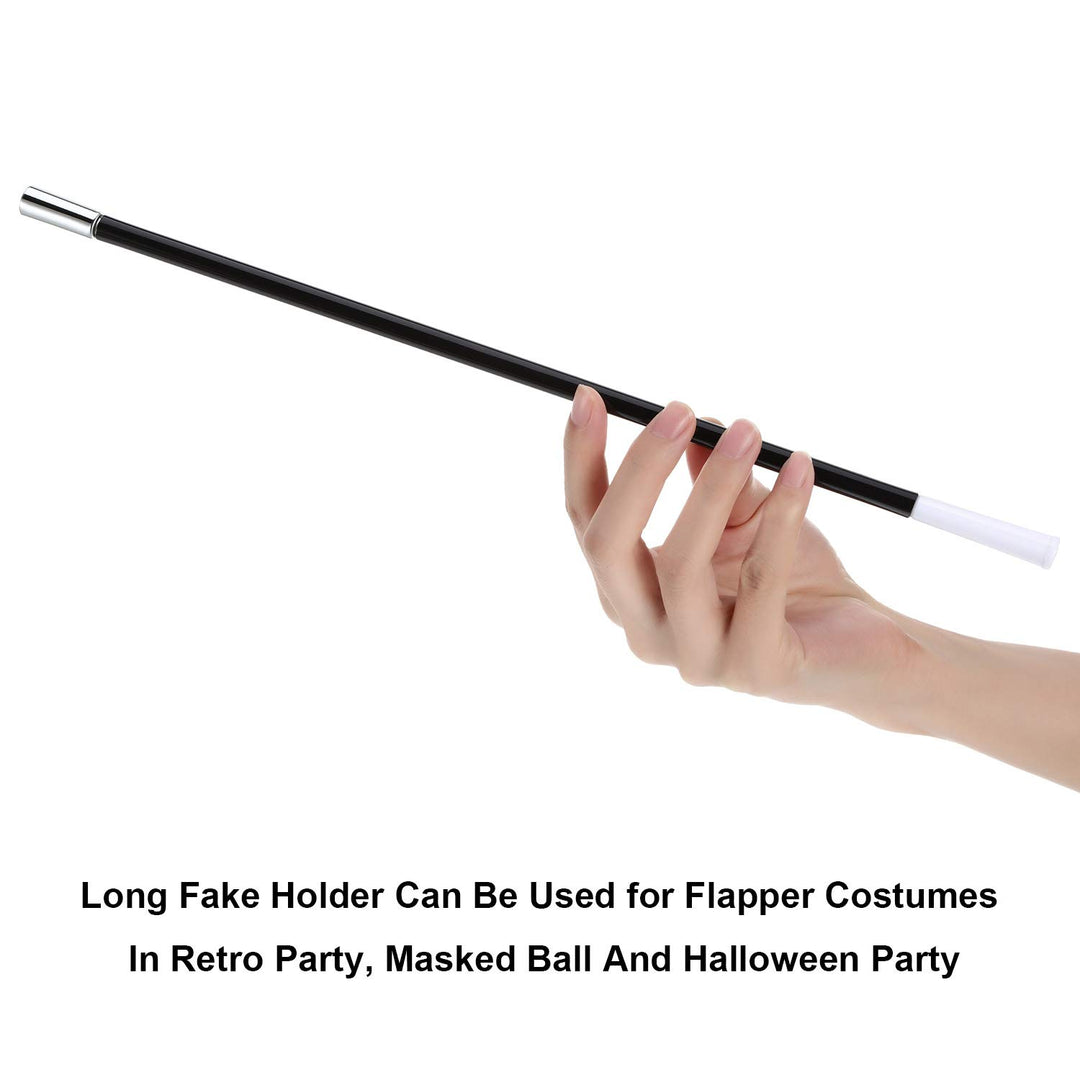6 Pcs Plastic Fake Long Holder for Women Long Fake Holder 1920s Costume Party Accessory Women Holder for Halloween Party