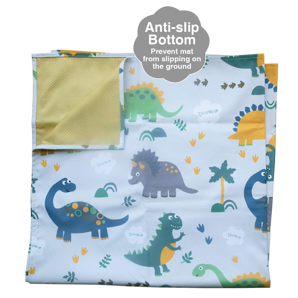 Splat Floor Mat for Under High Chair/Arts/Crafts , 51 Waterproof Anti-Slip Food Splash Spill Mess Mat, Washable Portable Picnic Mat and Table Cloth