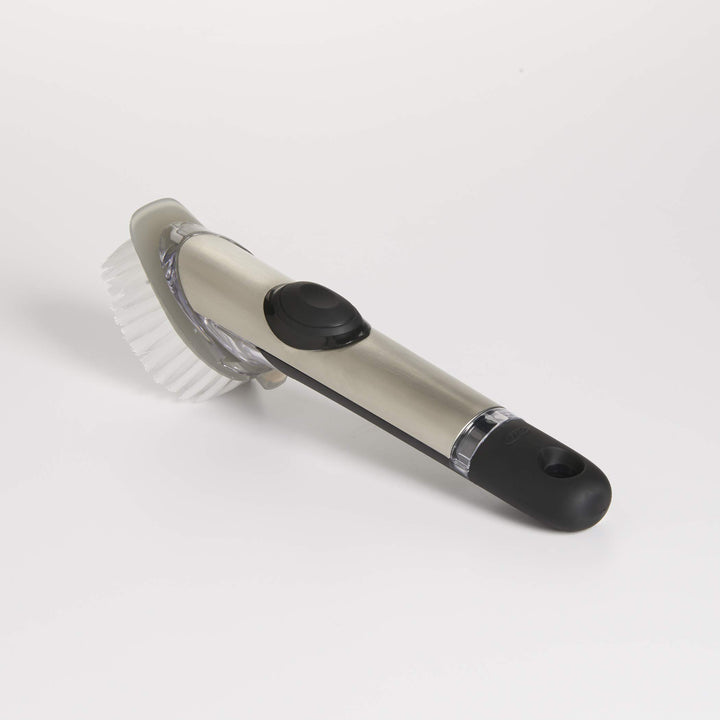 SteeL Soap Dispensing Dish Brush 10 In