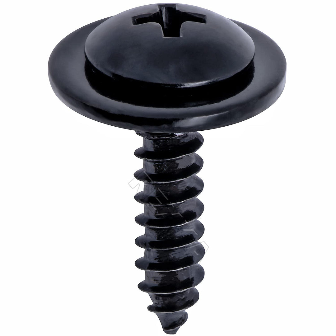 50pcs Fender Liner Splash Shield Wheelhouse Liner Screw Phillips Truss Head Sems Compatible with Honda Acura BMW 90114-SE0-000 Accord ILX RDX TL TSX 90114SE0000