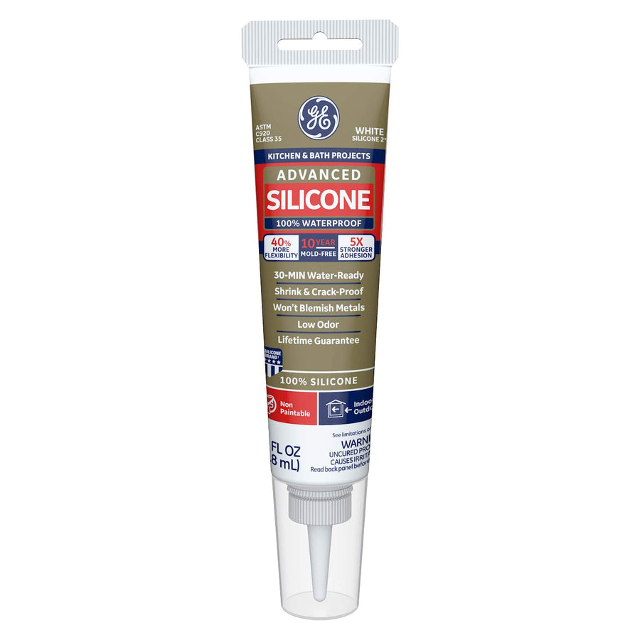 Sealants & Adhesives 281 Advanced Silicone 2 Kitchen & Bath Sealant, 2.8oz, White