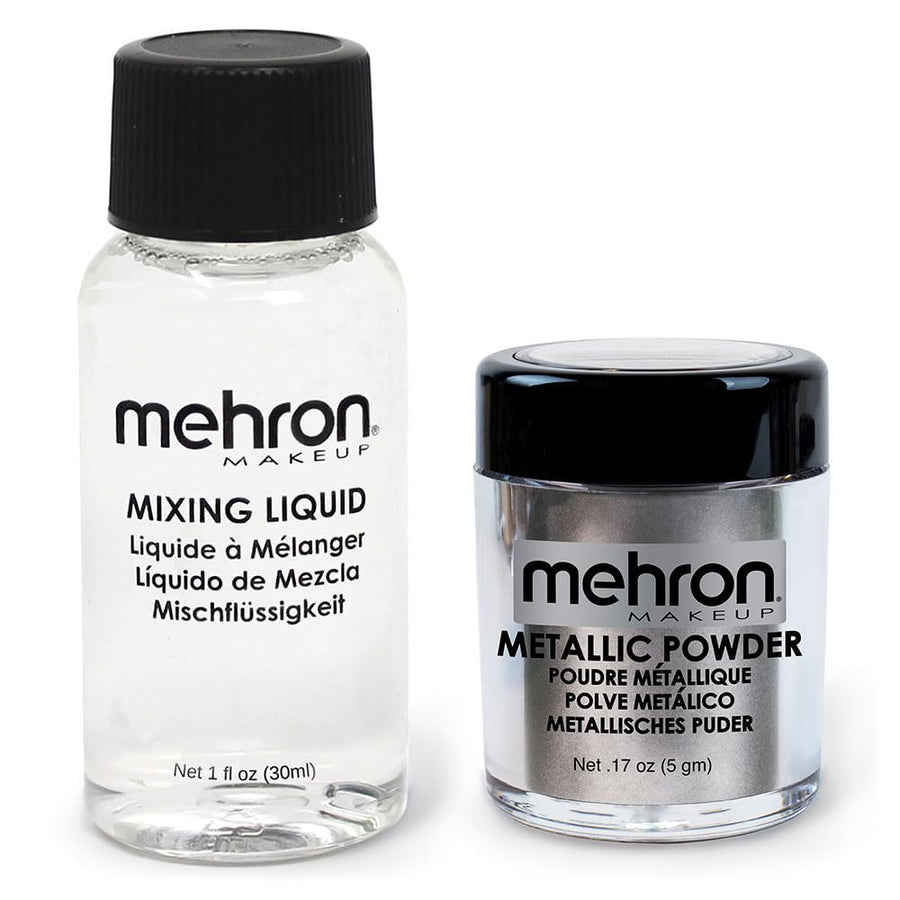 Metallic Powder with Mixing Liquid, 1 oz, Silver