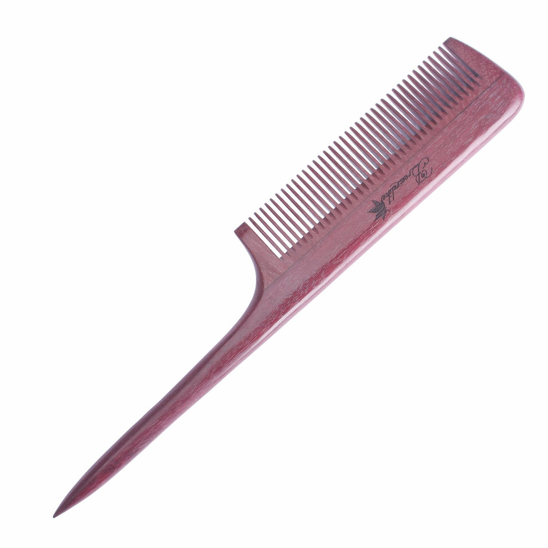 Hair Combs - Fine Tooth Purpleheart Wooden Tail Comb - No Static Teasing Hair Comb for Women