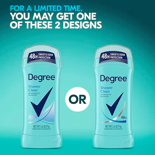Original Antiperspirant Deodorant Shower Clean Pack of 6 48-Hour Sweat & Odor Protection Antiperspirant for Women 2.6 oz