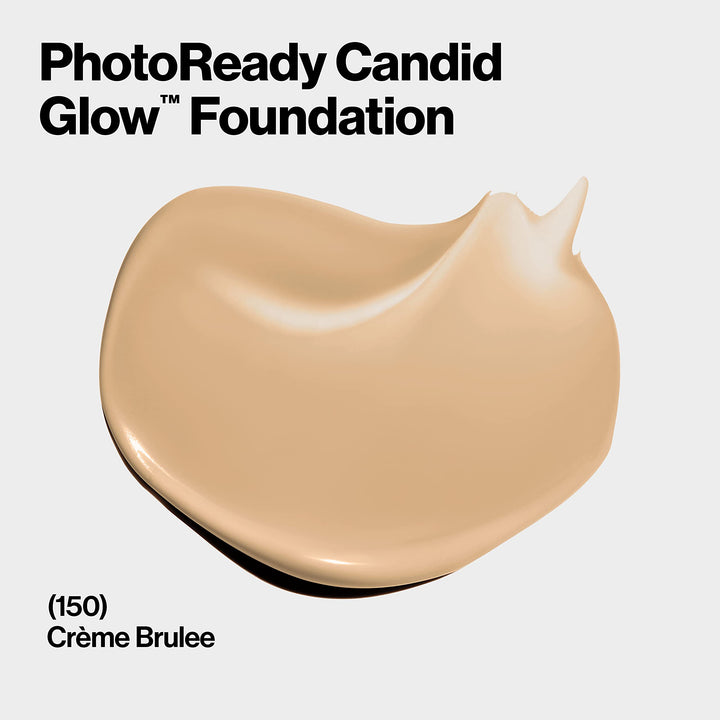 Revlon PhotoReady Candid Glow Moisture Glow Anti-Pollution Foundation with Vitamin E & Prickly Pear Oil, Anti-Blue Light Ingredients, without Parabens, Pthalates, and Fragrances, Creme Brulee, 0.75 oz