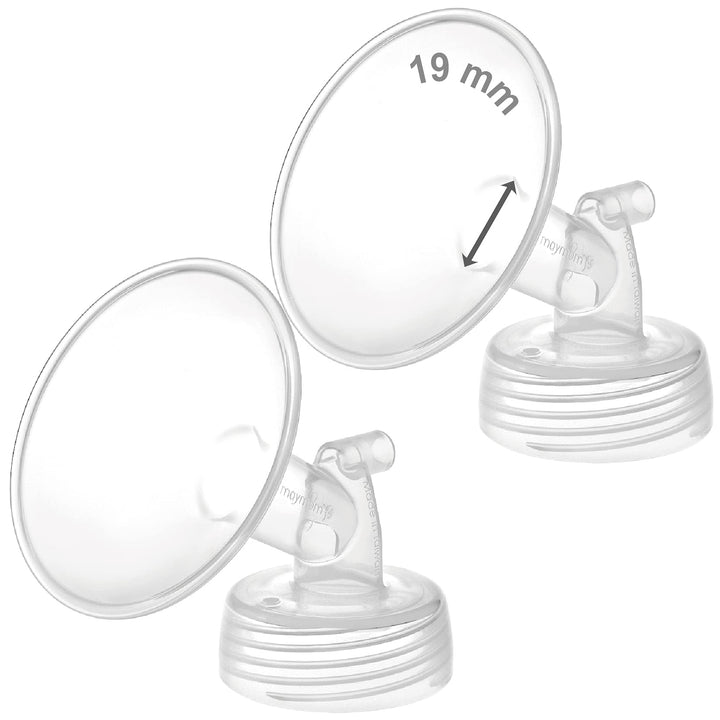 Wide Neck Pump Part Compatible with Spectra S1/S2 Pumps; Incl Wide Mouth Flange; Not Original; Replaces Spectra Shield (19 mm Two Flanges)