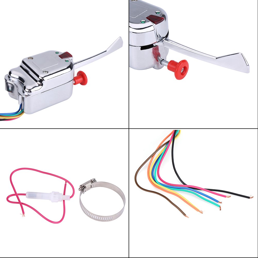 Turn Switch, 12V Universal Street Hot Rod Turn Switch Heavy Duty Vintage Car Truck