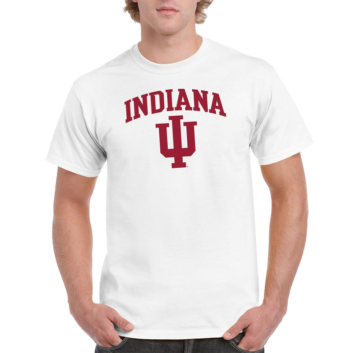 AS03 - Indiana Hoosiers Arch Logo T-Shirt - Large - White