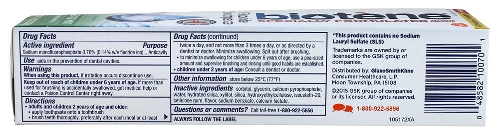 Gentle Formula Fluoride Toothpaste; Gentle Mint; 4.3 Oz