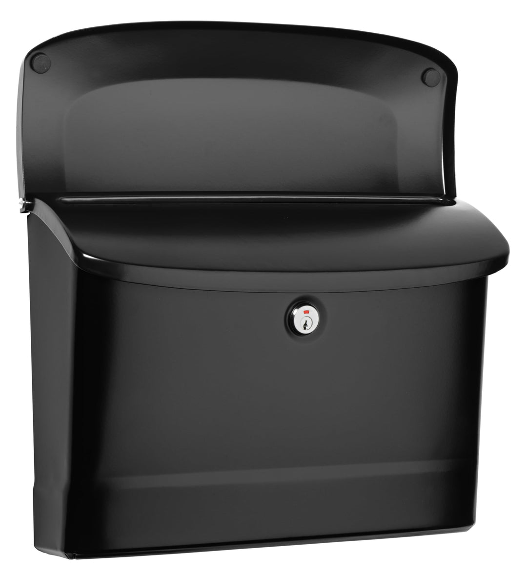 Architectural Mailboxes Princeton Galvanized Steel, Locking, Wall Mount Mailbox, 2572B-10, Black, Medium Capacity
