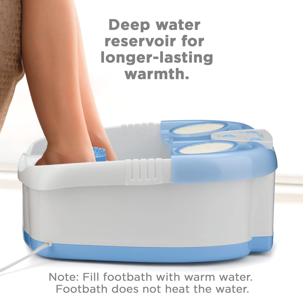 Active Life Waterfall Foot Spa with Lights and Bubbles (Blue)