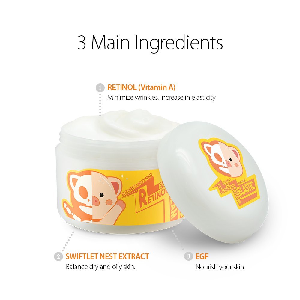 Milky Piggy Wrinkle Care Revitalize Egf Retinol Cream For Anti Aging Pore Minimizing, Brightening Facial Treatment & Night And Day Moisturizing Cream