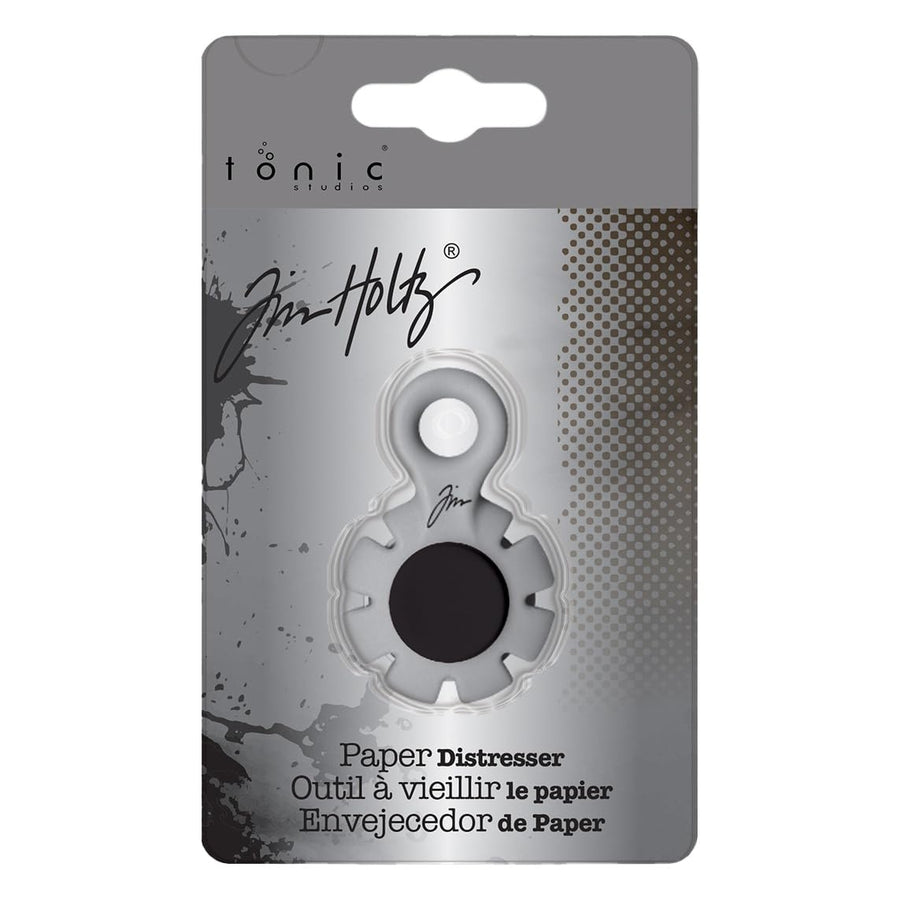 Tim Holtz Paper Distressing Tool - Scrapbook Supplies for Cardstock and Creating Rough Torn Edges - Distresser with 7 Recessed Blades