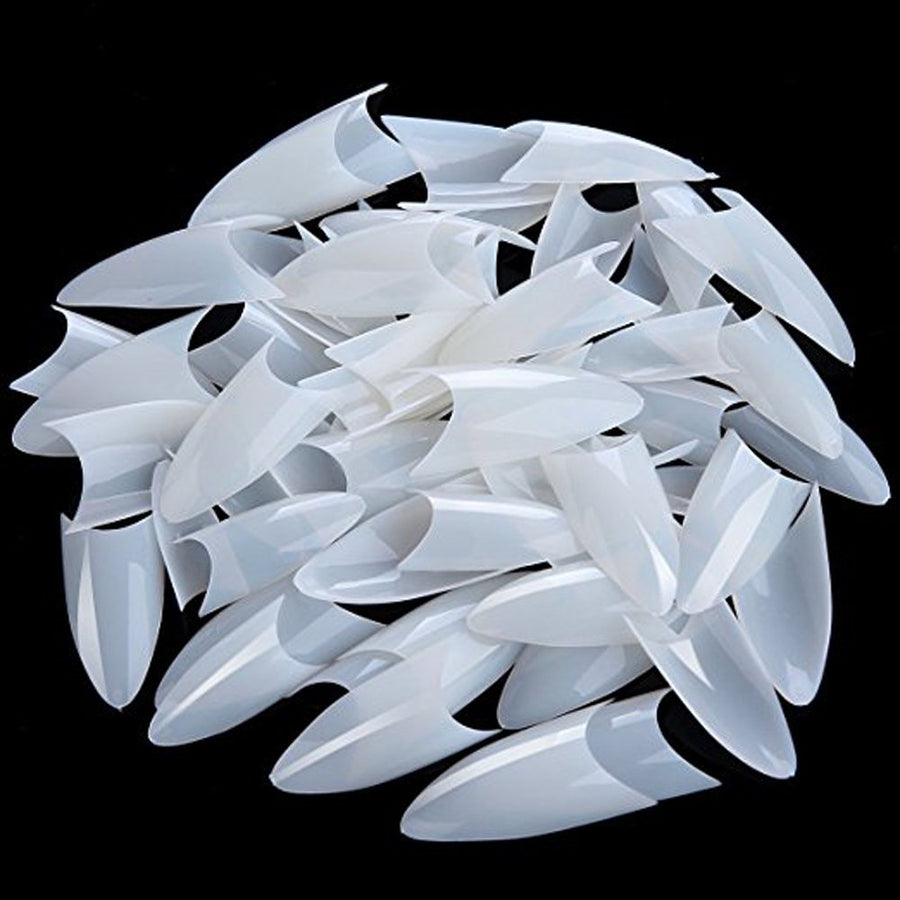Natural: 500 Pieces Artificial Nail Art Tips Diy Nail Art Nail Salons (Natural)