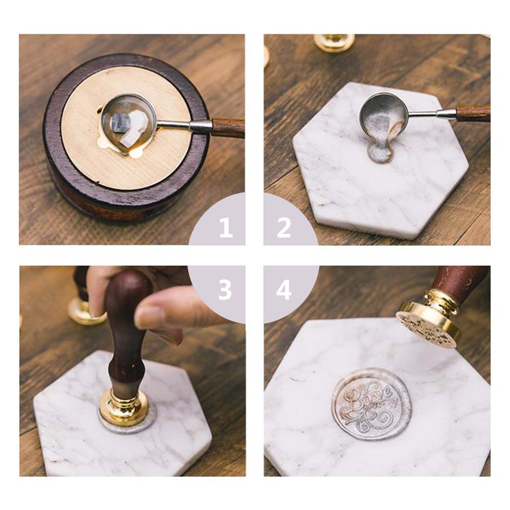 Hummingbird Wax Seal Stamp Birds Vintage Sealing Wax Stamps Animal 25mm Removable Brass Head Sealing Stamp with Alloy Handle for Halloween Wedding Invitations Christmas Xmas Party Gift Wrap