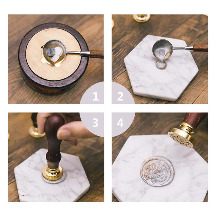 Hummingbird Wax Seal Stamp Birds Vintage Sealing Wax Stamps Animal 25mm Removable Brass Head Sealing Stamp with Alloy Handle for Halloween Wedding Invitations Christmas Xmas Party Gift Wrap