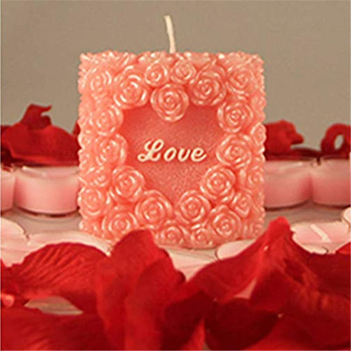 Lovely Wedding Art Candle Mold 3D Rose Soap Candle Molds Decorating Silicone Mold for Candle Making