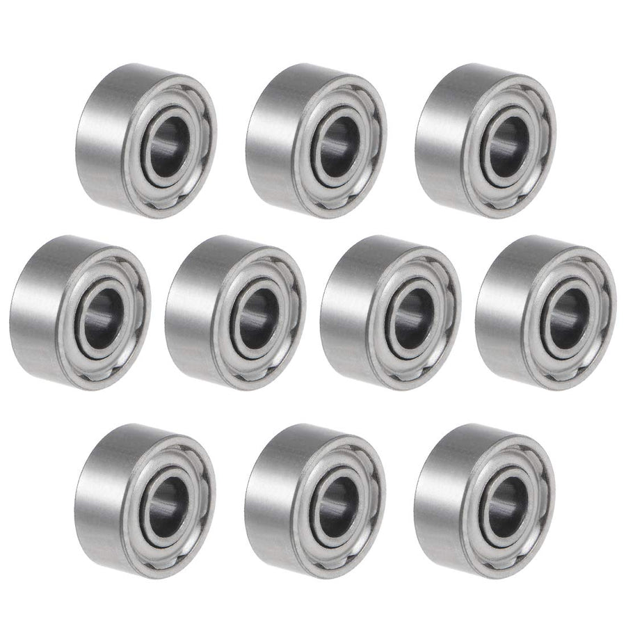682XZZ Deep Groove Ball Bearings 2.5mm Inner Dia 6mm OD 2.6mm Bore Double Shielded Chrome Steel Z2 10pcs