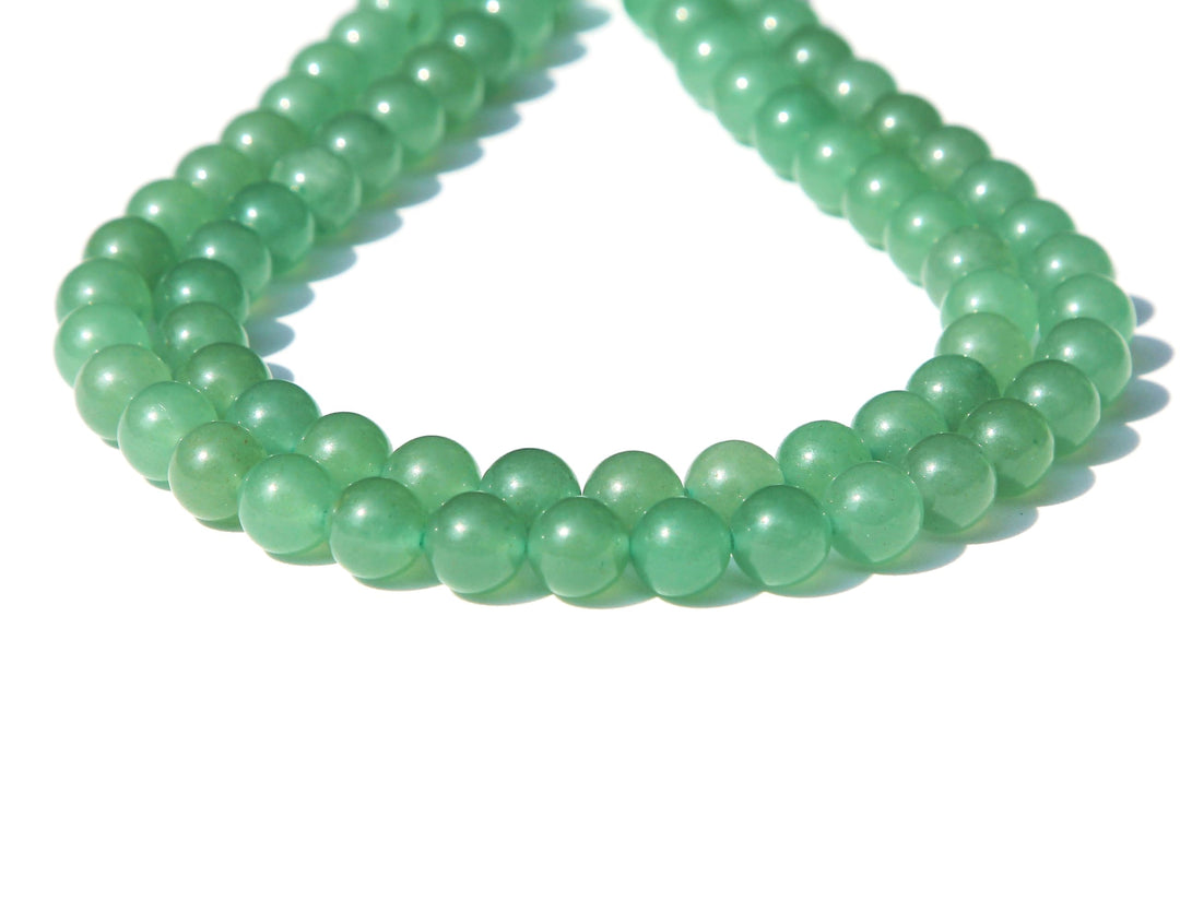 Natural Gemstone Round Loose Beads, DIY Jewelry Making 1 Strand 15 (10mm, Natural Green Aventurine Round Beads)