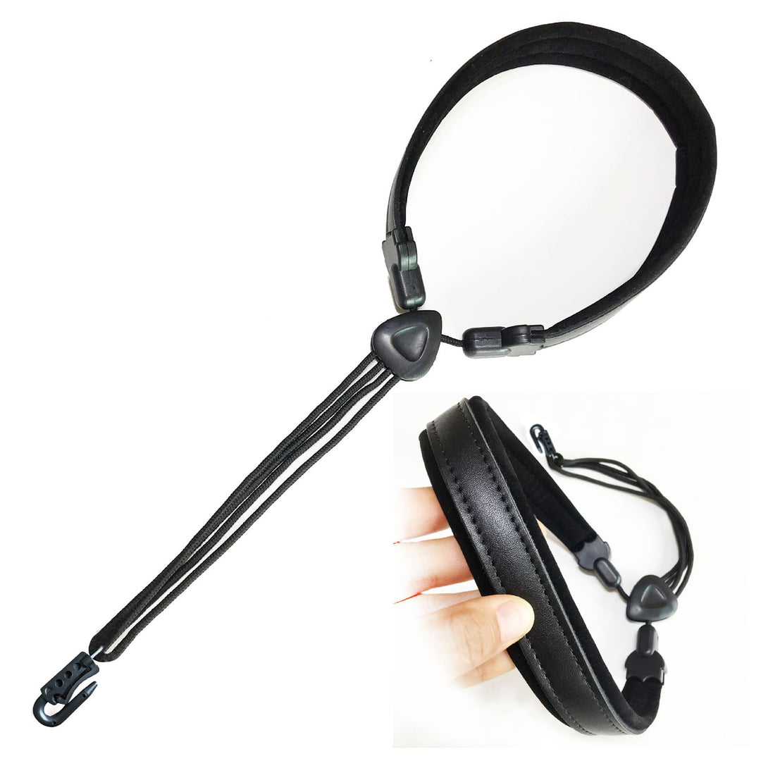 Soft saxophone strap, adjustable saxophone neck strap (16-22 in), sax strap with plastic J hook, suitable for soprano tenor saxophone, clarinet, oboe, bassoon