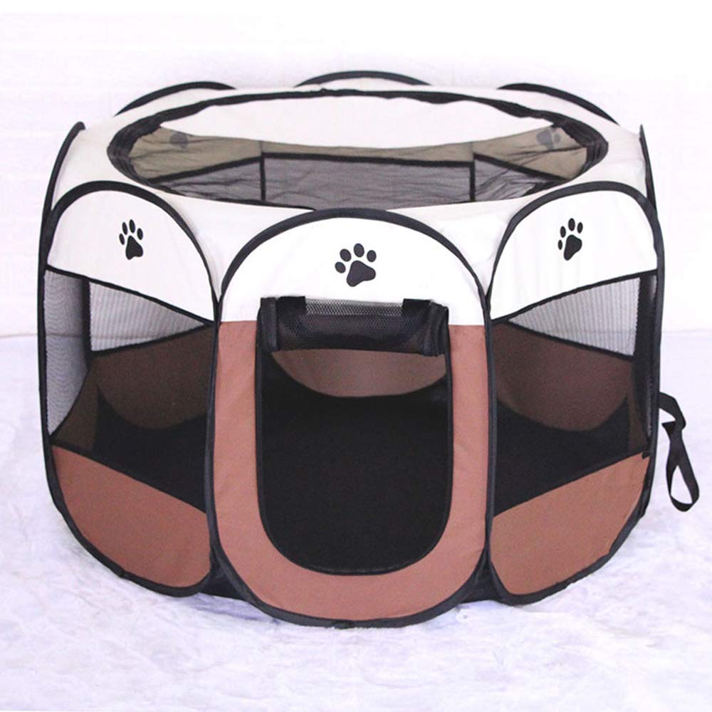 Portable Pet Playpen, Dog Playpen Foldable Pet Exercise Pen Tents Dog Kennel House Playground for Puppy Dog Yorkie Cat Bunny Indoor Outdoor Travel Camping Use