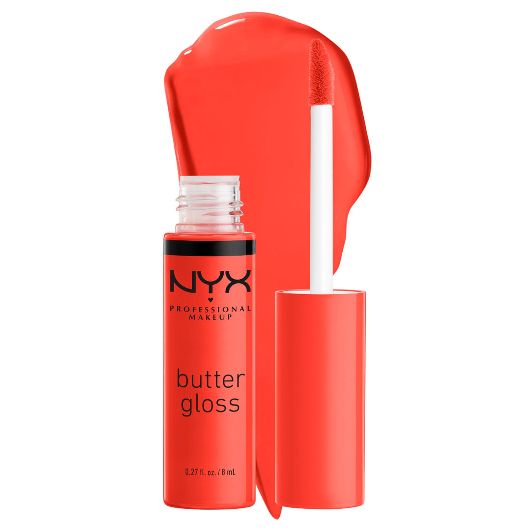 PROFESSIONAL MAKEUP Butter Gloss - Orangesicle (Orange), Non-Sticky Lip Gloss