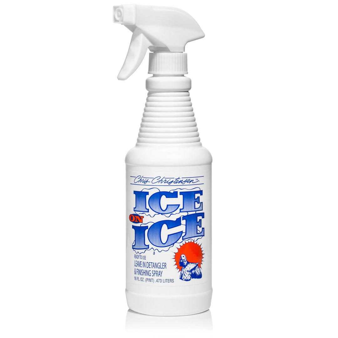 Ice on Ice Detangler and Finishing Dog Spray, Groom Like a Professional, Ready to Use, Helps Brush/Comb Glide Through Coat, Conditions, No Residue, All Coat Types, Made in USA, 16 oz
