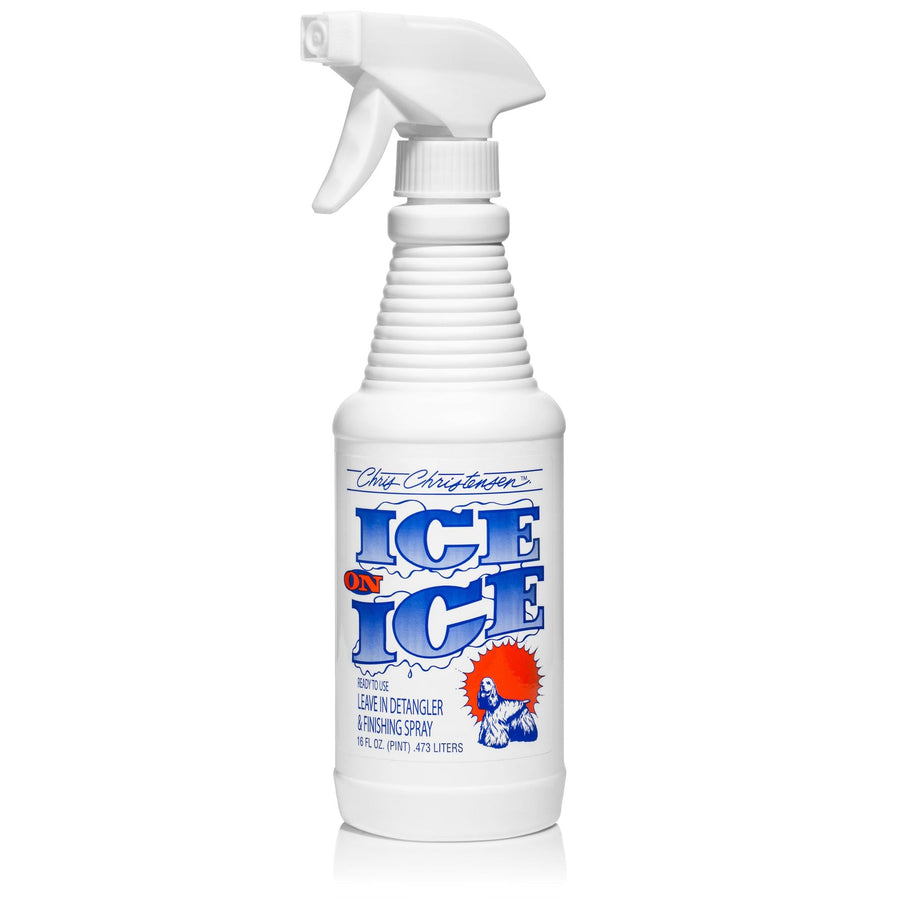 Ice on Ice Detangler and Finishing Dog Spray, Groom Like a Professional, Ready to Use, Helps Brush/Comb Glide Through Coat, Conditions, No Residue, All Coat Types, Made in USA, 16 oz