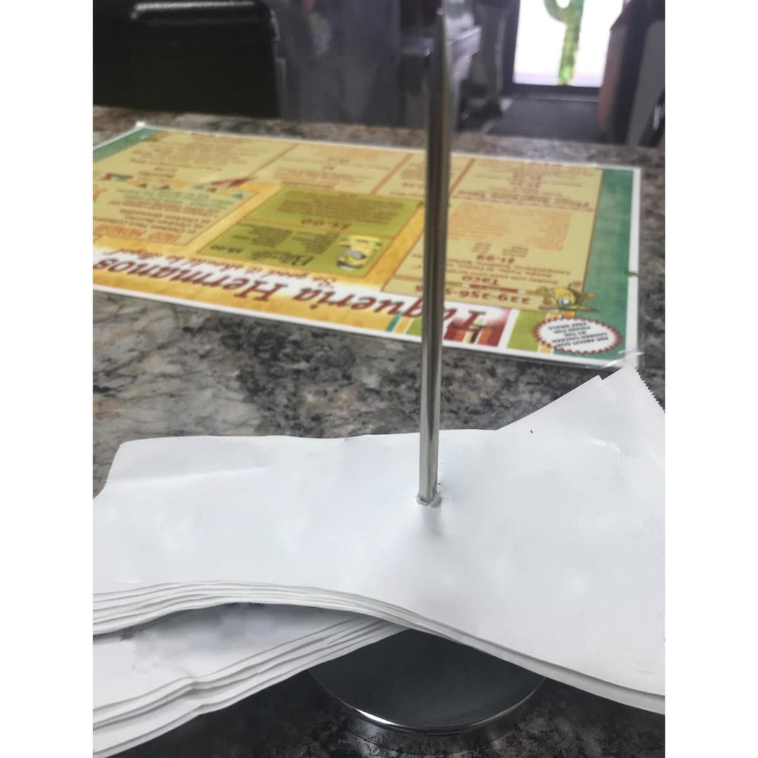 2 Pcs Desk Receipt Holder Spike, Bill Fork Ticket Spike, Restaurant Check Spindle,Memo Holder Spike
